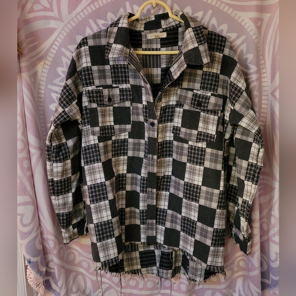 Patchwork Shacket - Picture 2 of 3